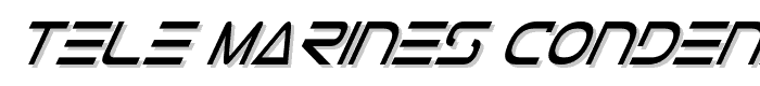 Tele-Marines Condensed Italic font